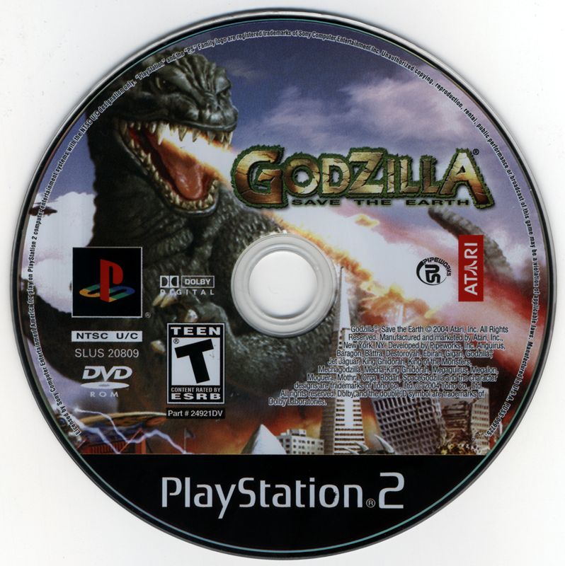 Media for Godzilla: Save the Earth (PlayStation 2)