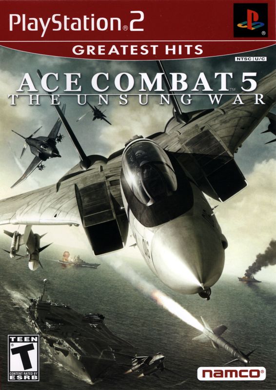 Front Cover for Ace Combat 5: The Unsung War (PlayStation 2) (Greatest Hits Release)