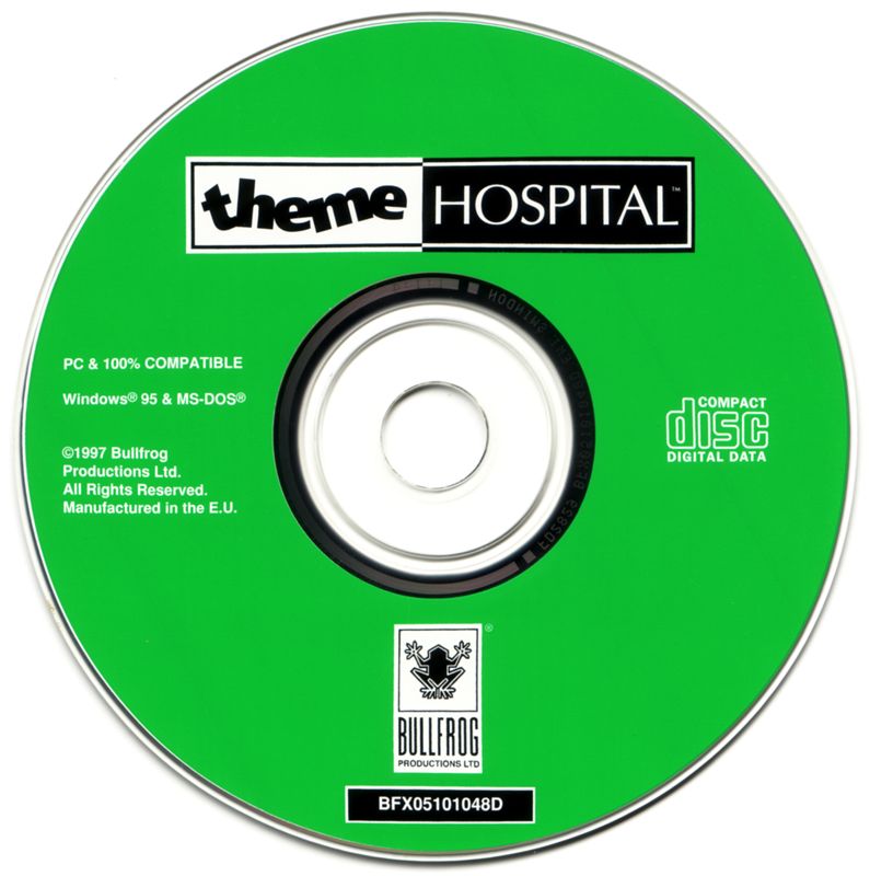 Media for Theme Hospital (DOS and Windows)