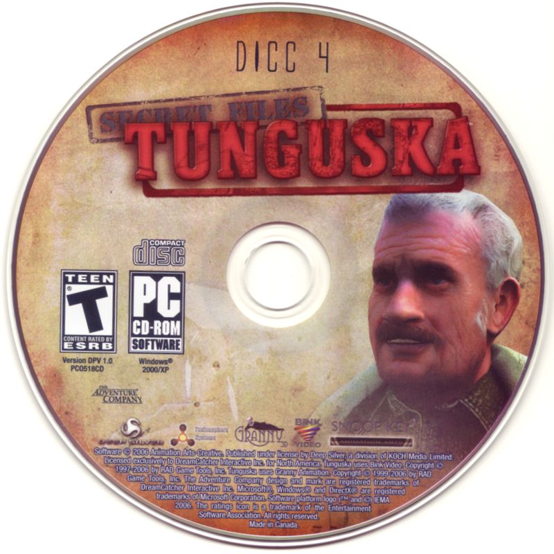 Media for Secret Files: Tunguska (Windows) (CD-ROM release): Disc 4