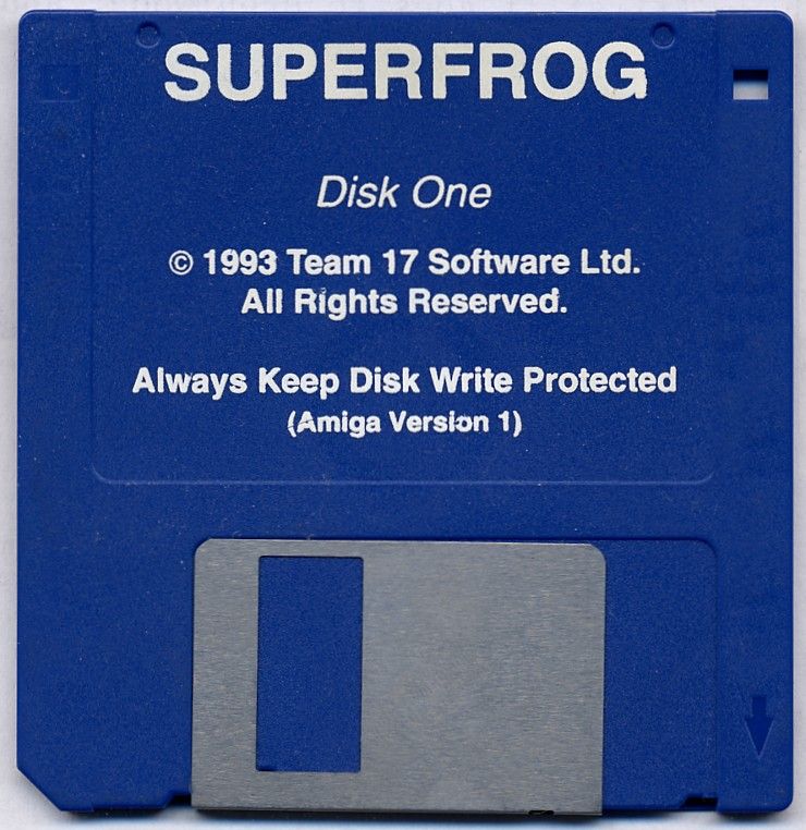 Media for Superfrog (Amiga): Disk 1/2