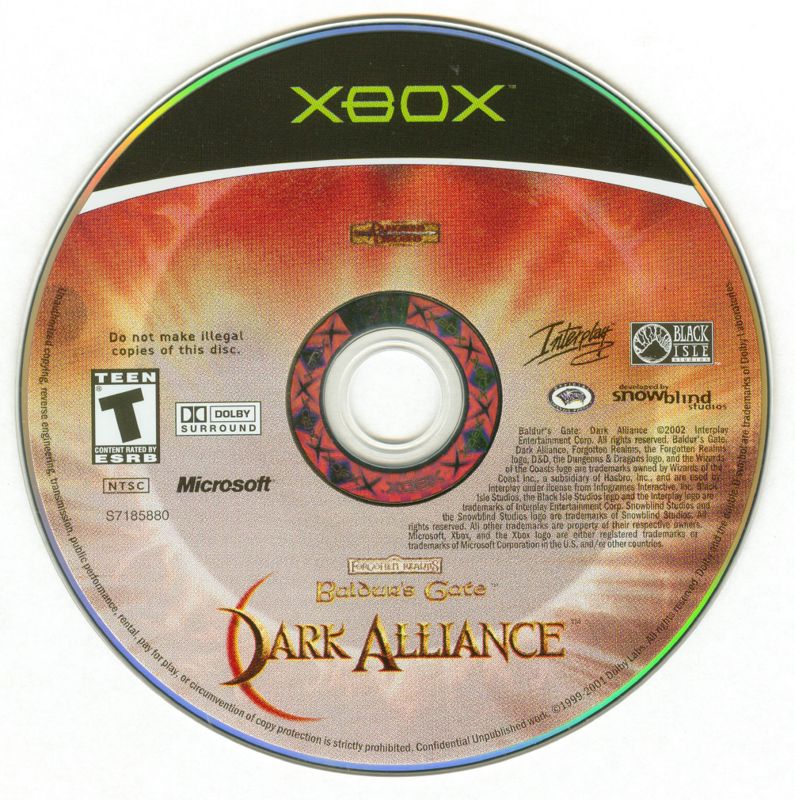 Media for Baldur's Gate: Dark Alliance (Xbox)