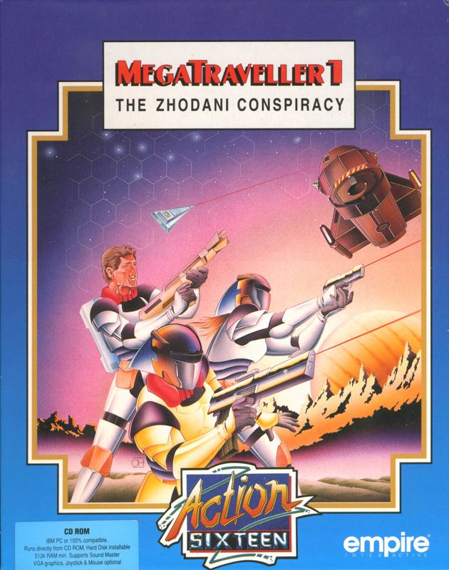Front Cover for MegaTraveller 1: The Zhodani Conspiracy (DOS) (Action Sixteen release)