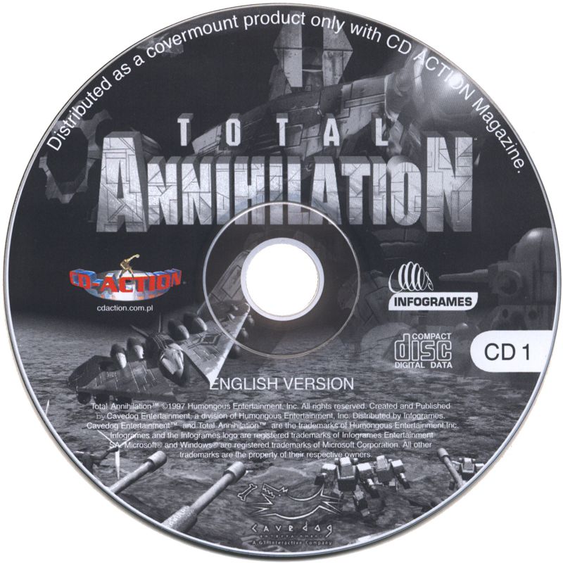 Media for Total Annihilation (Windows) (CD-Action magazine #1/2001 covermount): Disc 1/2