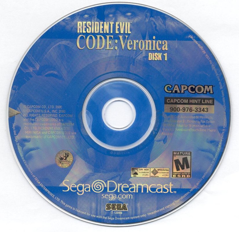 Media for Resident Evil: Code: Veronica (Dreamcast): Disc 1