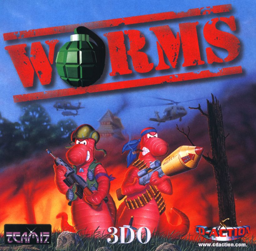 Front Cover for Worms (DOS) (CD-Action magazine #11/2001 covermount)