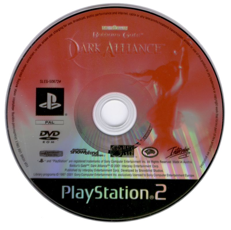 Media for Baldur's Gate: Dark Alliance (PlayStation 2)