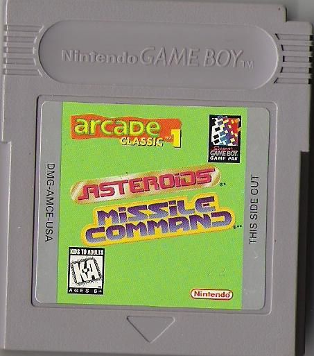 Media for Arcade Classic 1: Asteroids / Missile Command (Game Boy)