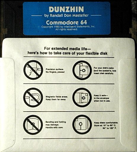 Media for Dunzhin (Atari 8-bit and Commodore 64)