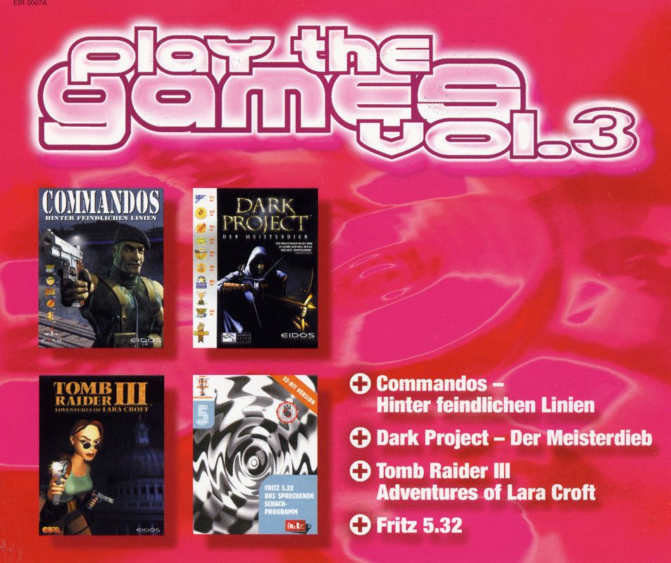 Other for Play the Games Vol. 3 (Windows): Jewel Case #3 - Front