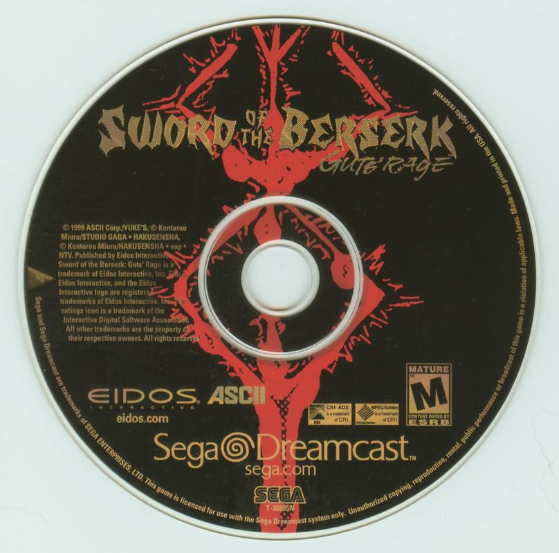 Media for Sword of the Berserk: Guts' Rage (Dreamcast)