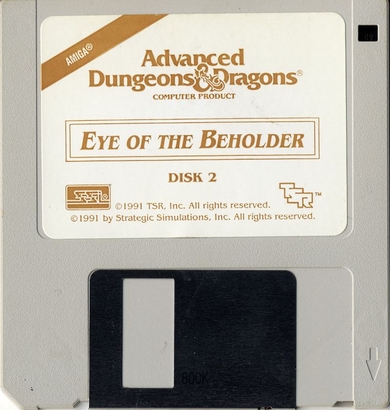 Media for Eye of the Beholder (Amiga): Disc 2