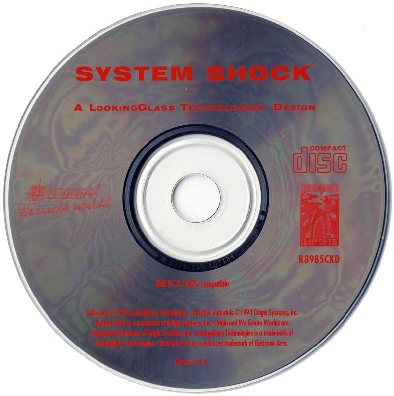 Media for System Shock (DOS) (EA CD-ROM Classics release)