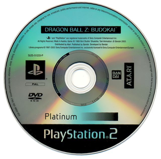 Media for Dragon Ball Z: Budokai (PlayStation 2) (Platinum release)