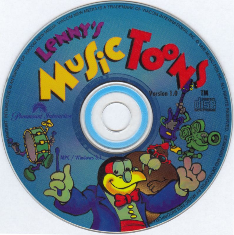 Media for Lenny's Music Toons (Windows 16-bit)