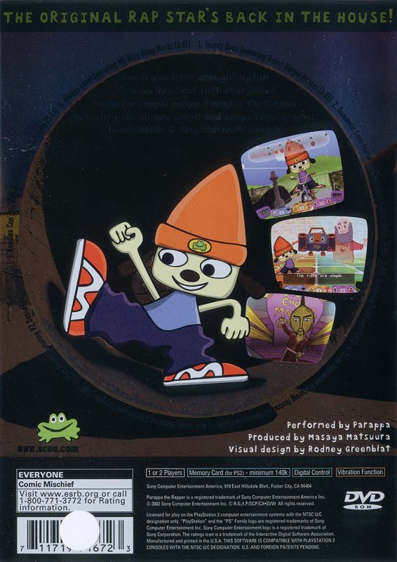 PaRappa the Rapper 2 cover or packaging material - MobyGames