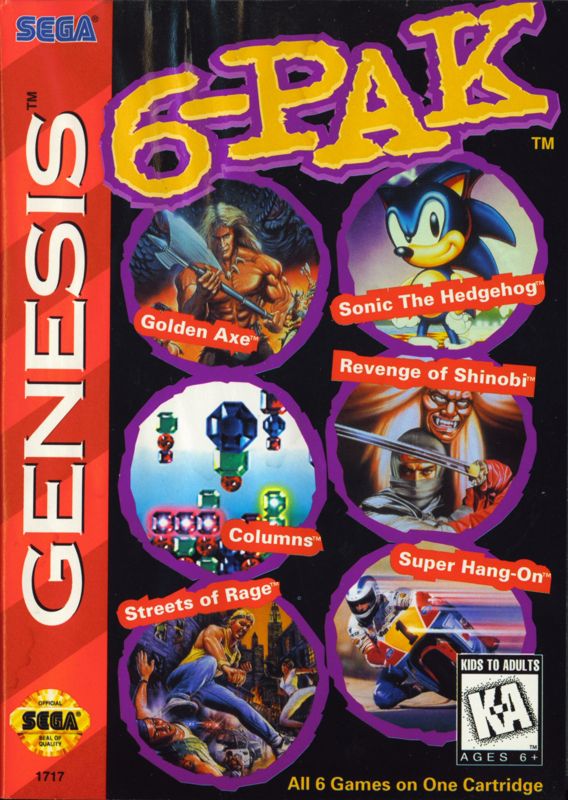 Front Cover for 6-PAK (Genesis) (Alternate)