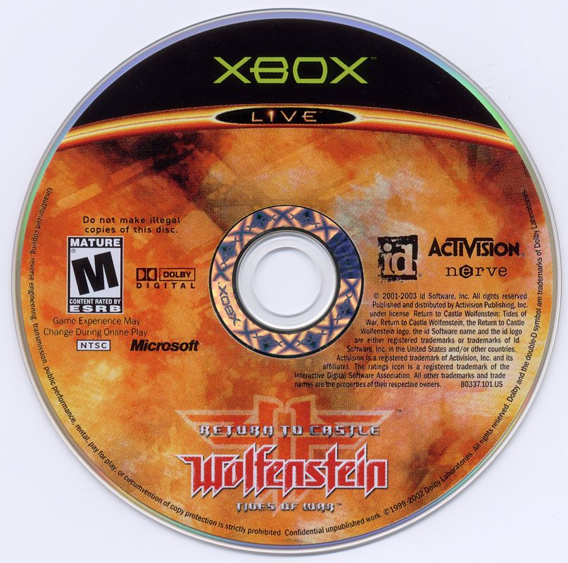 Media for Return to Castle Wolfenstein: Tides of War (Xbox)