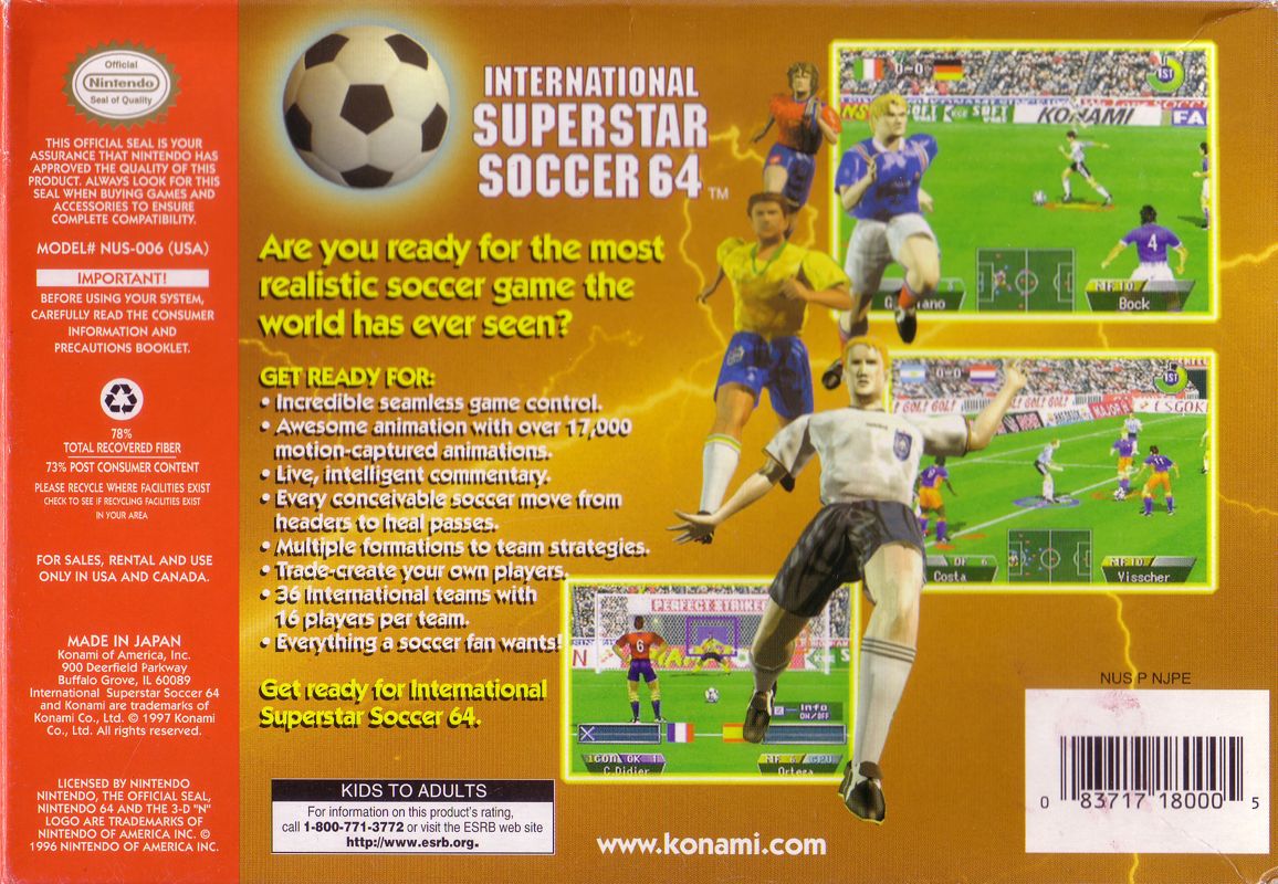 International Superstar Soccer 64