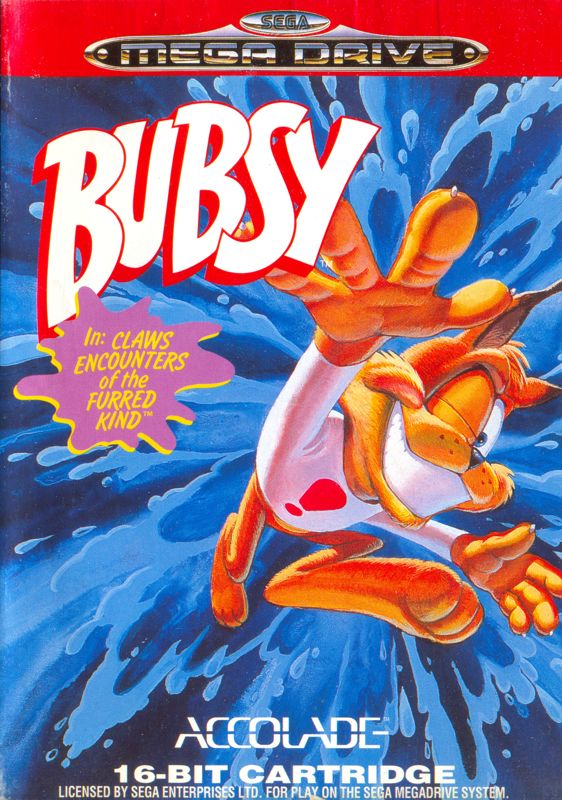 Front Cover for Bubsy in: Claws Encounters of the Furred Kind (Genesis)