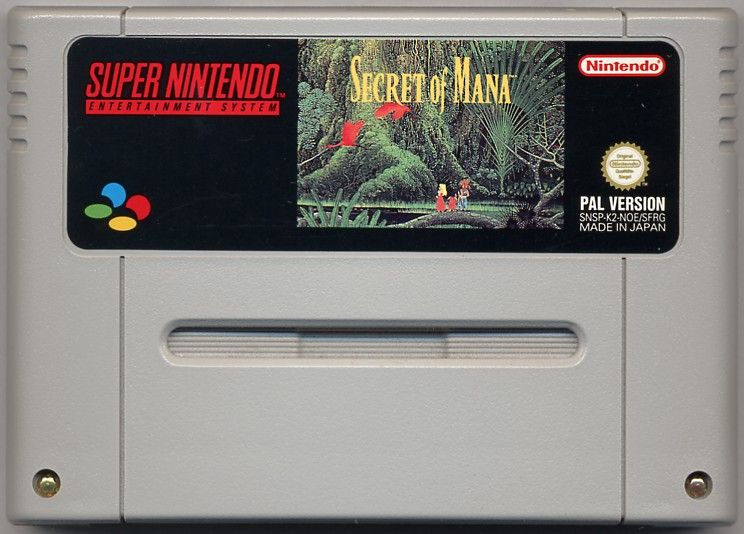 Media for Secret of Mana (SNES) (Big Box /w Guide)