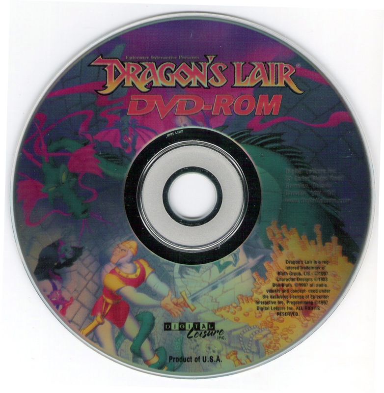 Media for Dragon's Lair (Windows) (DVD release)
