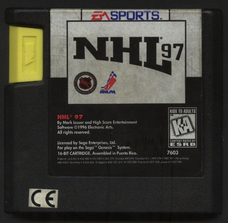 Media for NHL 97 (Genesis)