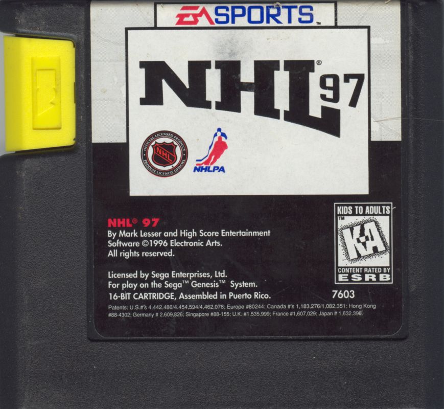 Media for NHL 97 (Genesis)