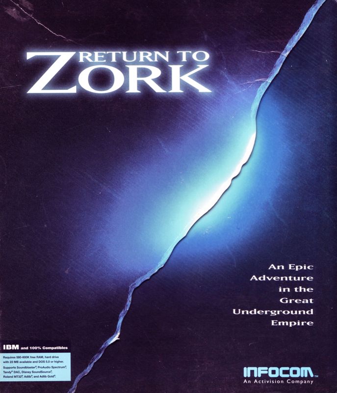 Front Cover for Return to Zork (DOS)