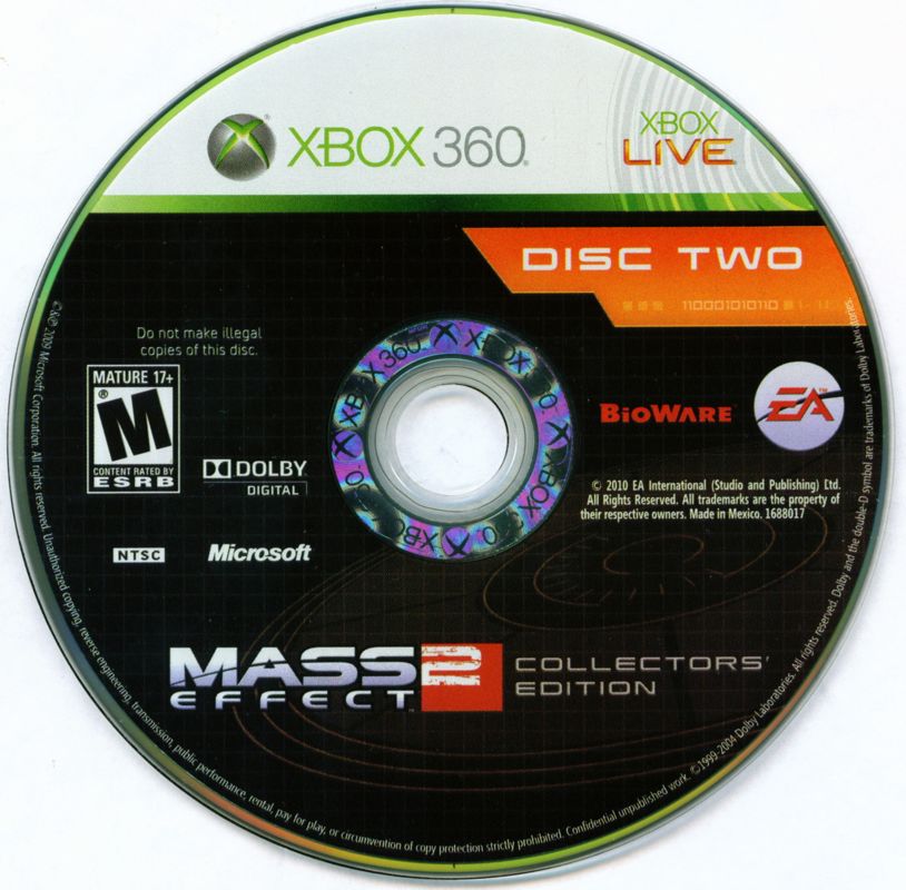 Media for Mass Effect 2 (Collector's Edition) (Xbox 360): Disc 2