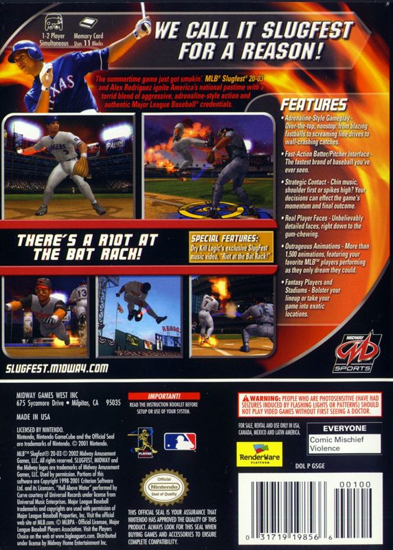 MLB Slugfest 2003 - Gamecube