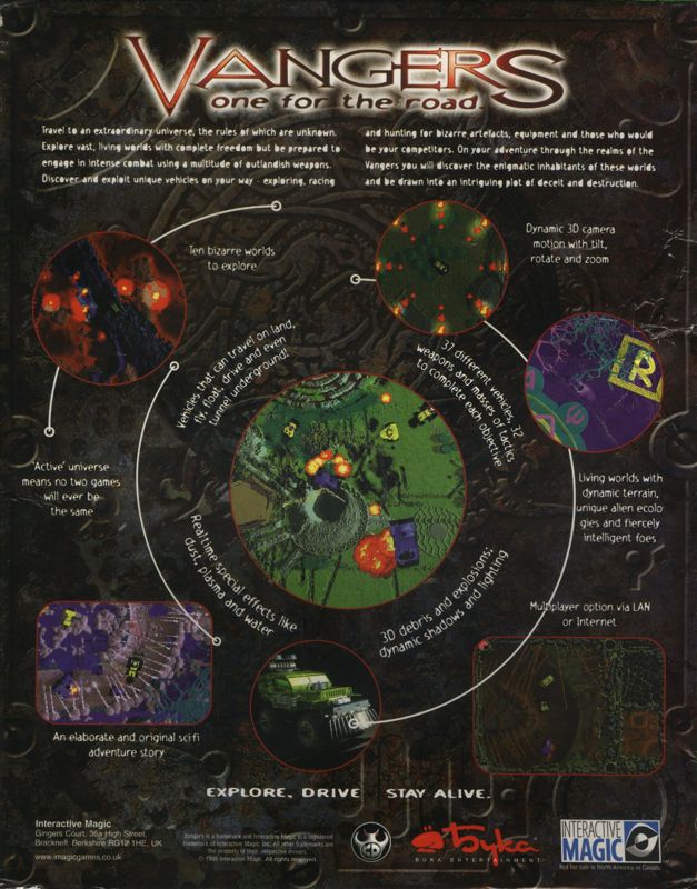 Back Cover for Vangers (Windows)