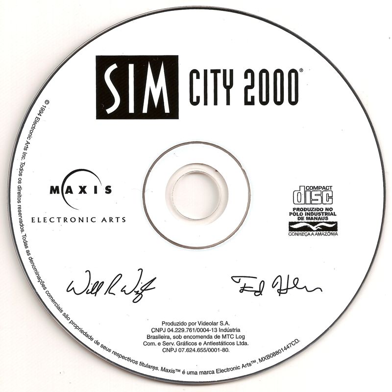 Media for SimCity 2000: CD Collection (DOS and Windows and Windows 3.x) (Super Price release)