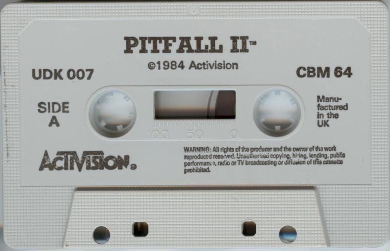 Media for Pitfall II: Lost Caverns (Commodore 64)
