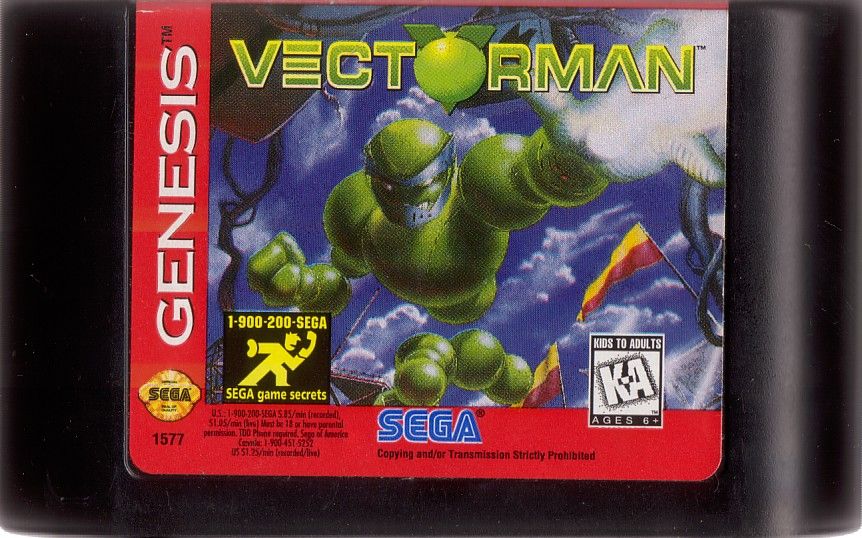 Media for VectorMan (Genesis)