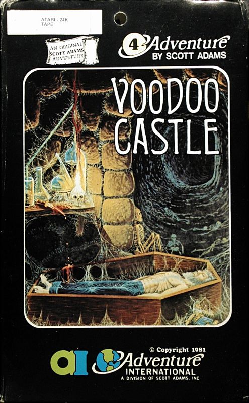 Front Cover for Voodoo Castle (Atari 8-bit) (Styrofoam folder)