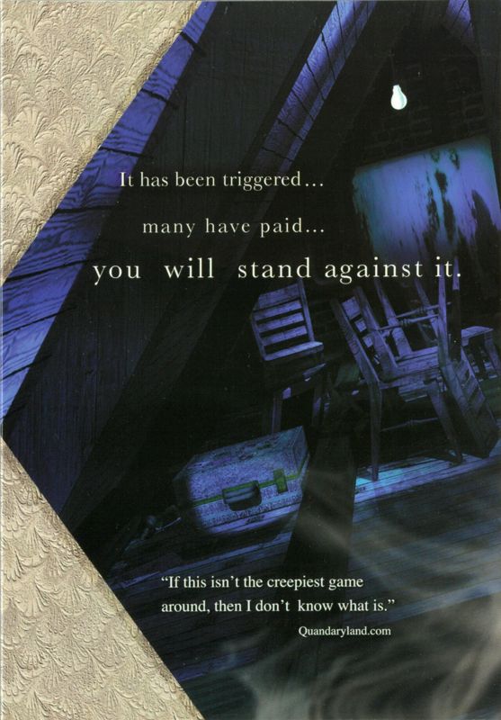 Inside Cover for Dark Fall: The Journal (Windows): Left Flap