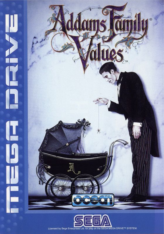 Front Cover for Addams Family Values (Genesis)