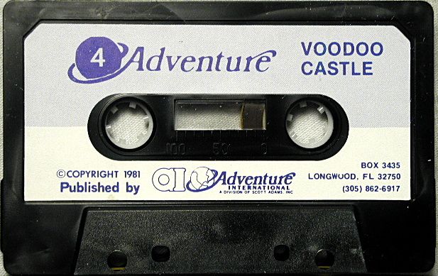 Media for Voodoo Castle (Atari 8-bit) (Styrofoam folder)