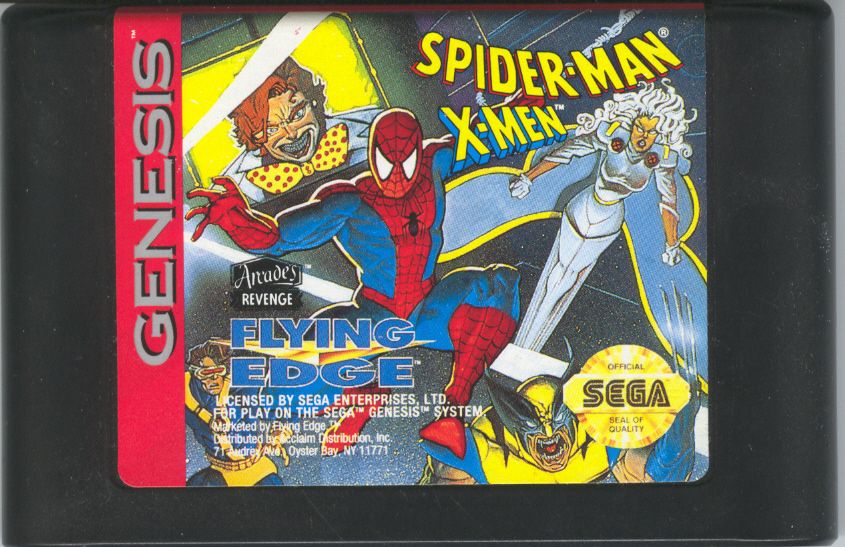 Spider Man X Men Arcades Revenge Cover Or Packaging Material Mobygames 