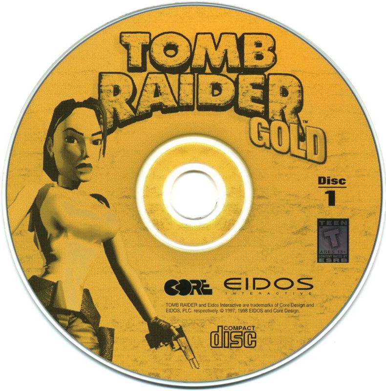 Media for Tomb Raider: Gold (DOS): Disc 1/2