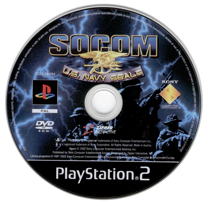 Media for SOCOM: U.S. Navy SEALs (PlayStation 2) (Headset and game)