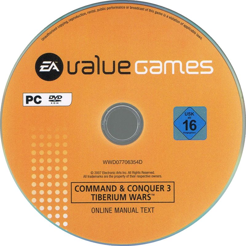 Media for Command & Conquer 3: Tiberium Wars (Windows) (EA Value Games release)