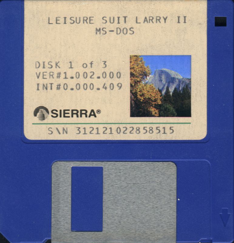 Media for Leisure Suit Larry Goes Looking for Love (In Several Wrong Places) (DOS): Version 1.002.00