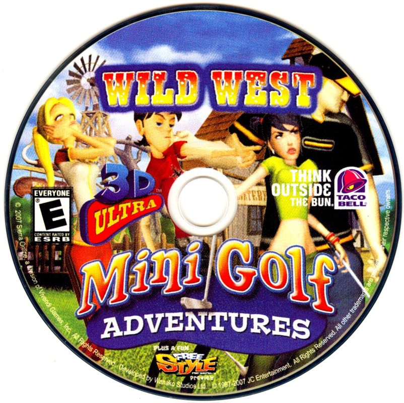 Media for 3D Ultra Mini Golf Adventures: Wild West (Windows) (Promotional Taco Bell folding sleeve)