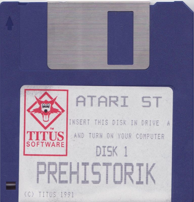 Media for Prehistorik (Atari ST): Disk 1/2