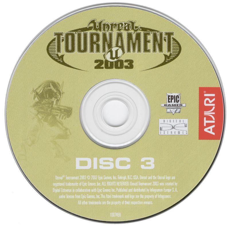 Media for Unreal Tournament 2003 (Linux and Windows): Disc 3