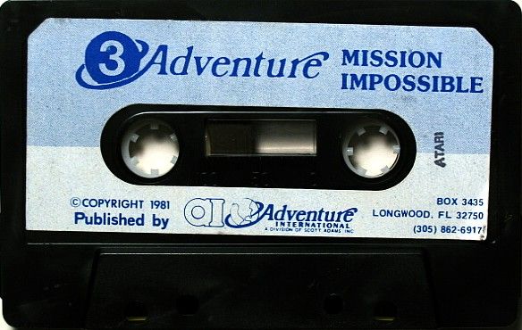 Media for Secret Mission (Atari 8-bit) (Plastic Bag - First Release)