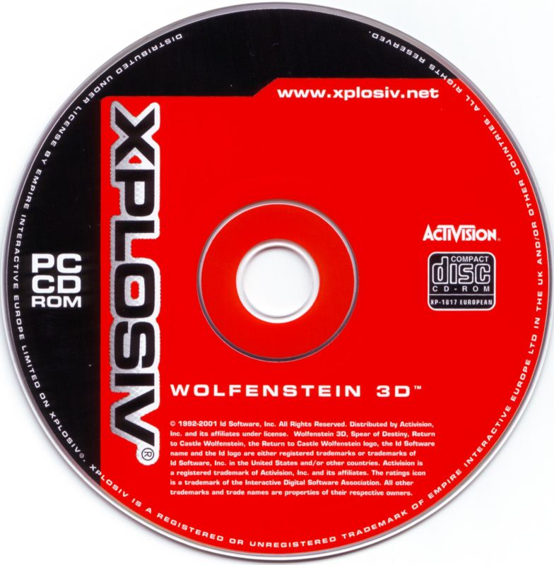 Media for Wolfenstein 3d (DOS) (Xplosiv release (2005))