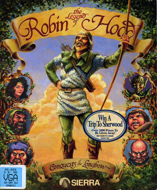 Front Cover for Conquests of the Longbow: The Legend of Robin Hood (DOS) (v1.1)